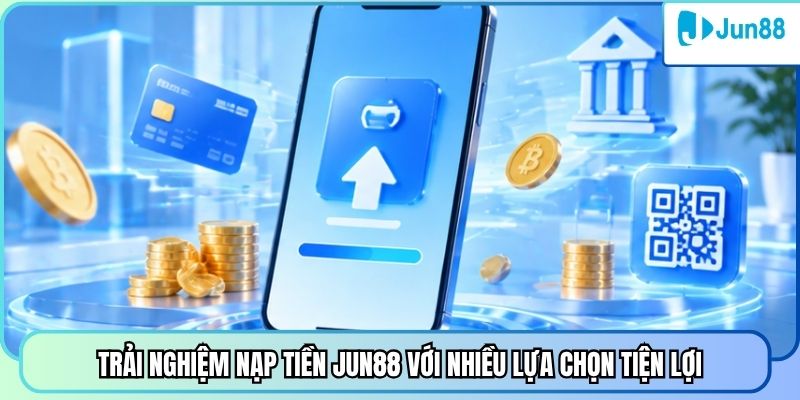 Trải nghiệm nạp tiền Jun88 với nhiều lựa chọn tiện lợi